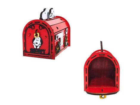 Papelera Snoopy decorativa para corte láser y CNC
