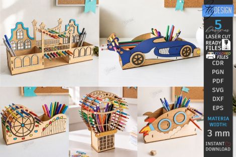 Organizador de escritorio para manualidades y decoración