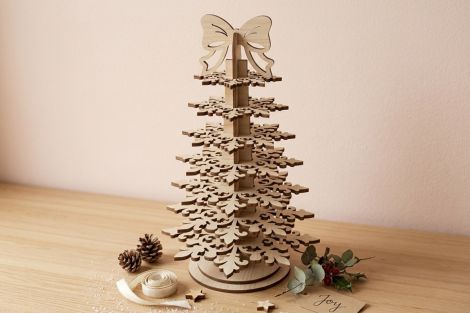 Árboles de Navidad 3D en MDF para Corte Láser - Diseño SVG