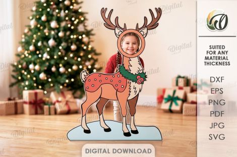 Zonas fotográficas navideñas para corte láser y CNC