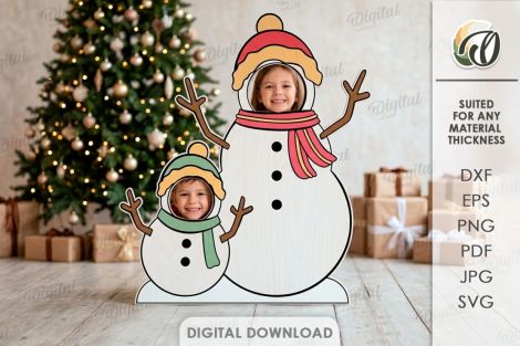 Zonas fotográficas navideñas para corte láser y CNC