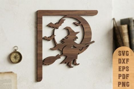 Soporte de esquina Halloween para corte láser y CNC