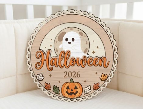 Decoración Halloween para corte láser y CNC, diseño original