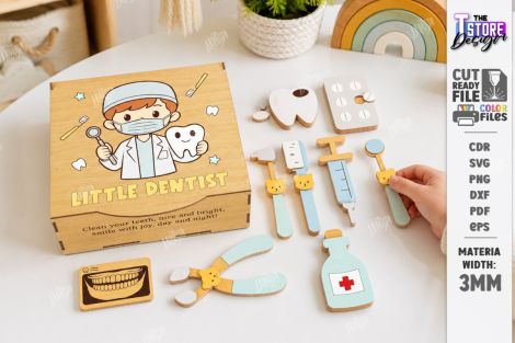 Paquete de cajas médicas para corte láser y CNC