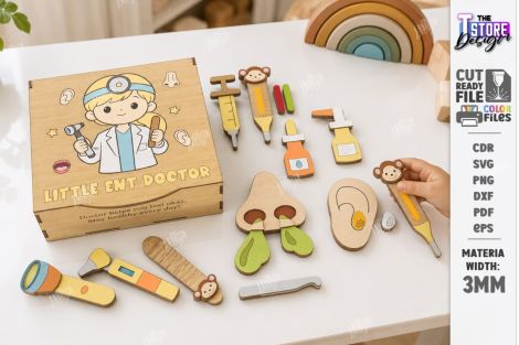 Paquete de cajas médicas para corte láser y CNC