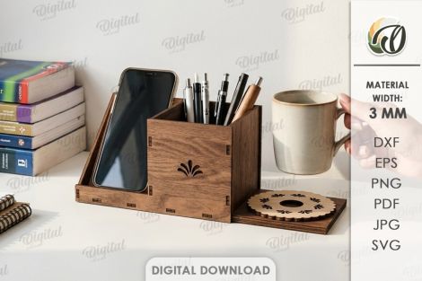 Organizador de oficina para corte láser y CNC, diseño multifuncional
