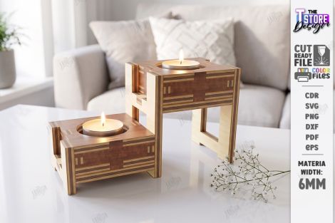 Diseño para corte láser: Pack velas pequeñas