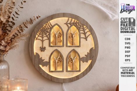Pack de diseños Halloween para corte láser y CNC, ideal para decoración y manualidades
