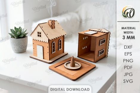 Paquete de casas de incienso para decoración Hogar
