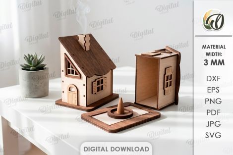 Paquete de casas de incienso para decoración Hogar