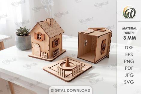 Paquete de casas de incienso para decoración Hogar
