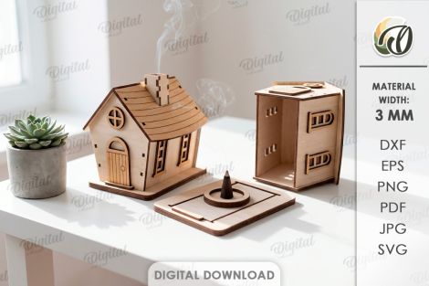 Paquete de casas de incienso para decoración Hogar