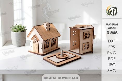 Paquete de casas de incienso para decoración Hogar