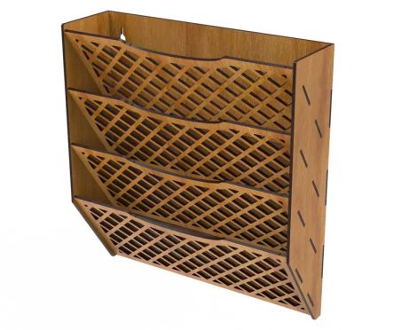 Organizador de Revistas y Documentos Decorativo para Pared Festejos y Papelería