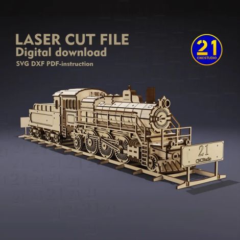 Locomotora de tren de vapor para decoración del hogar