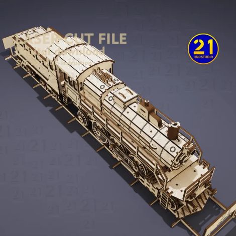 Locomotora de tren de vapor para decoración del hogar