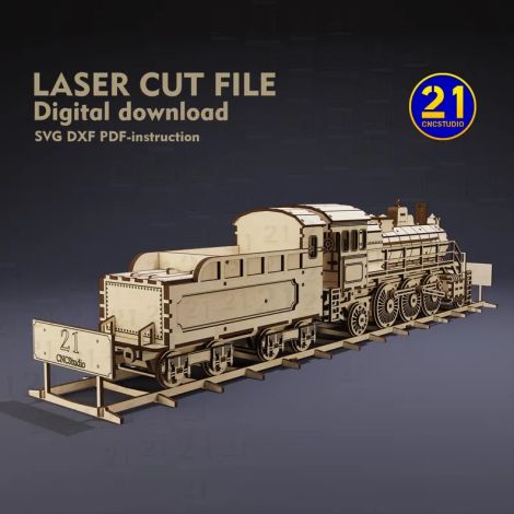 Locomotora de tren de vapor para decoración del hogar